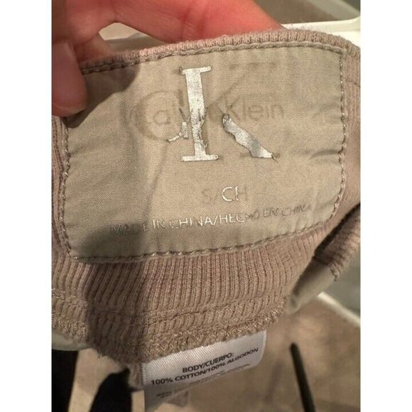 Calvin Klein Drawstring Elastic Drawstring Waist Khaki Shorts Size Womens Small - Picture 3 of 7